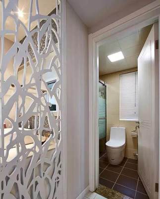 36款衛(wèi)生間隔斷設計,臺盆最好隔到外面